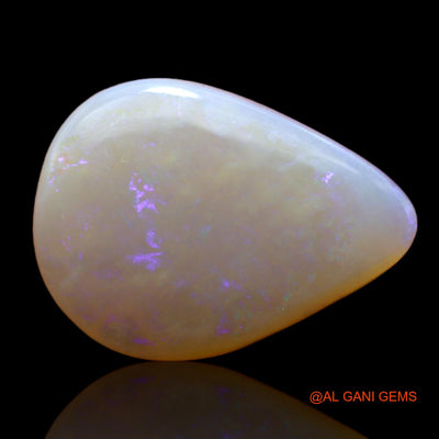 Natural Untreated Fire Opal Loose Gemstone Pear Cabochon From Australia 4.70 Cts 17x12x3 mm AB-362