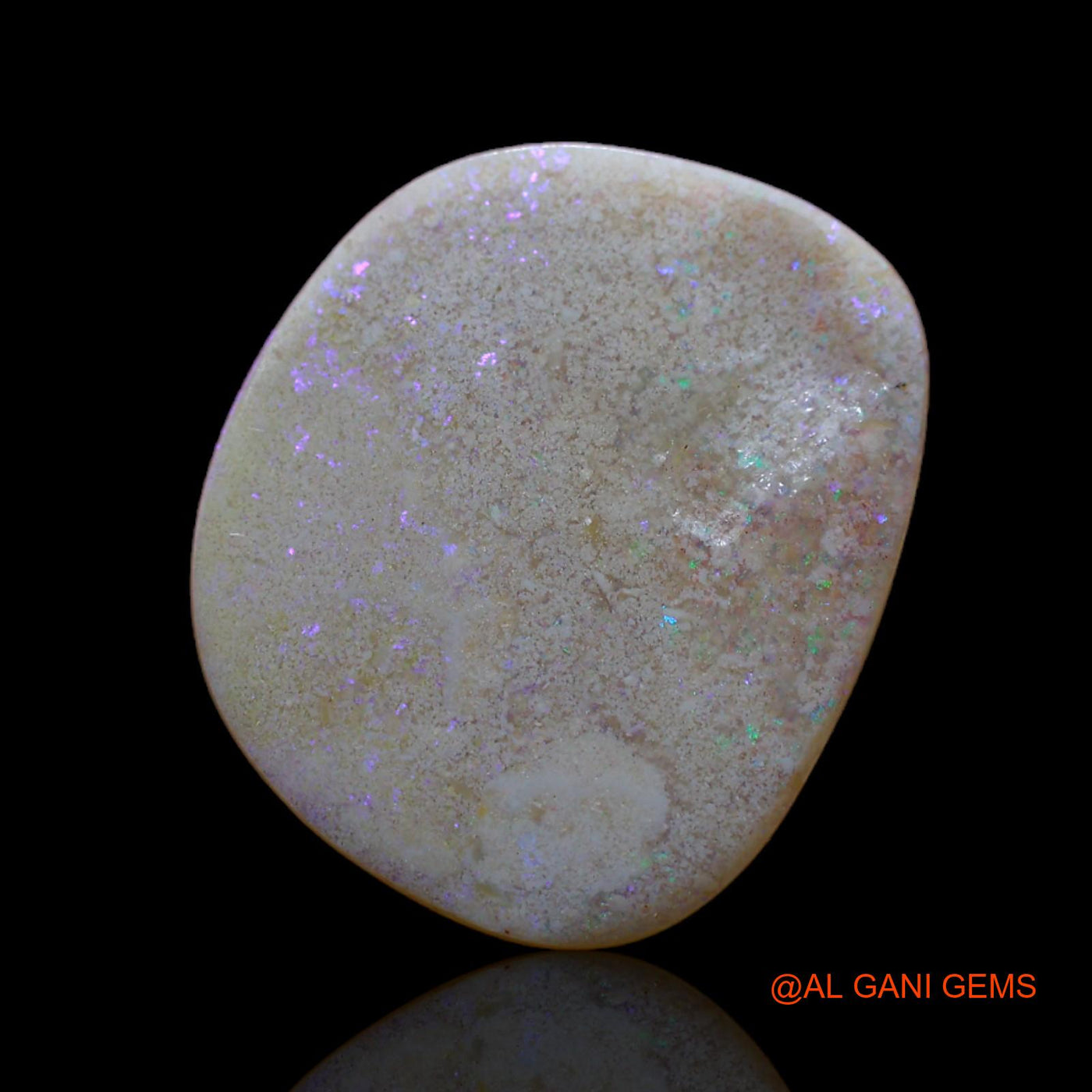 3.50 Cts Unheated Australian Fire Opal Loose Gemstone Fancy Cabochon Natural 16x13x2 mm AB-365