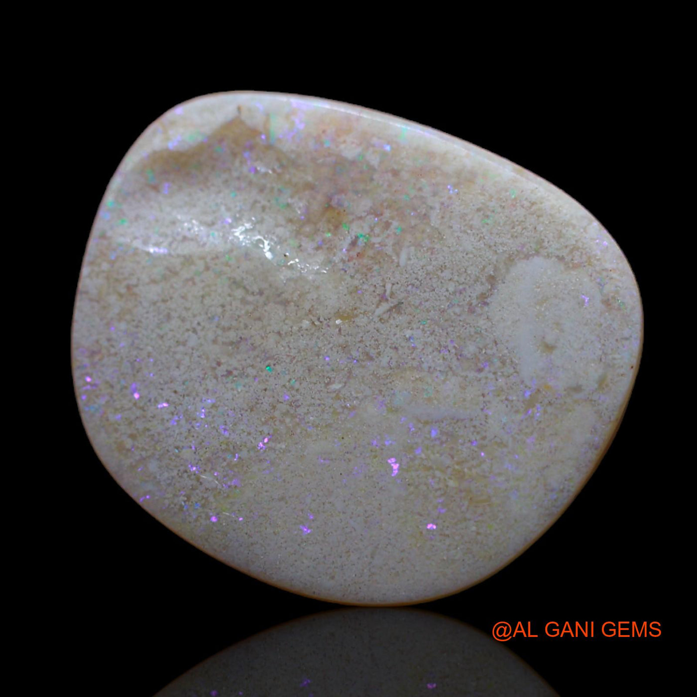 3.50 Cts Unheated Australian Fire Opal Loose Gemstone Fancy Cabochon Natural 16x13x2 mm AB-365