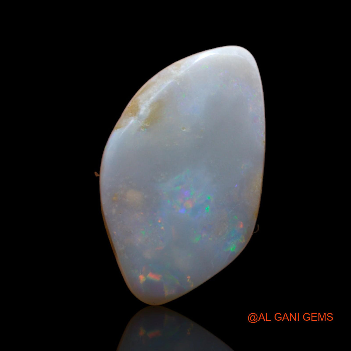 Natural Fire Opal Gemstone 4.50 Cts Loose Fancy Cabochon From Australia 18x11x3 mm AB-368