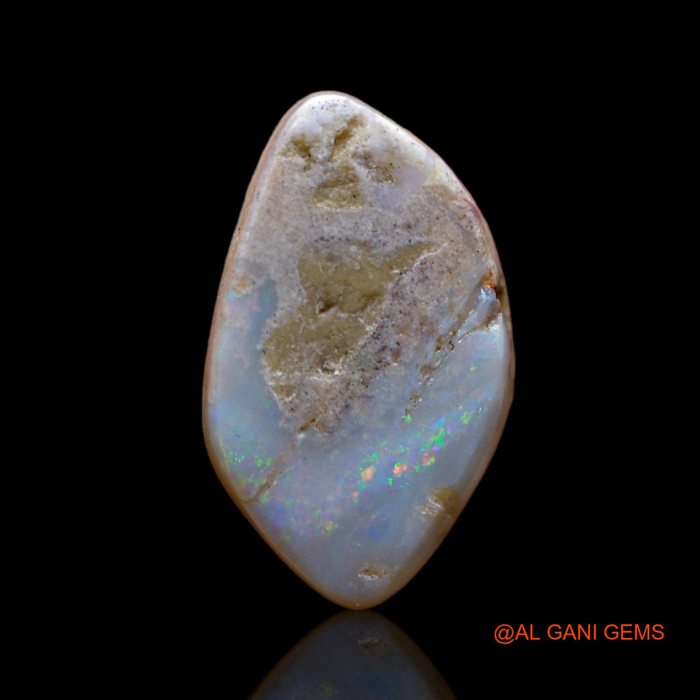 Natural Fire Opal Gemstone 4.50 Cts Loose Fancy Cabochon From Australia 18x11x3 mm AB-368