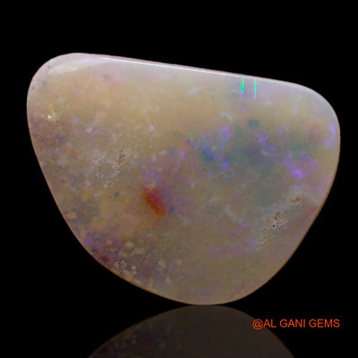 Natural Untreated Fire Opal Loose Gemstone Fancy Cabochon From Australia 3.50 Cts 16x12x2 mm AB-369