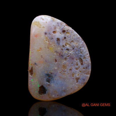 Natural Untreated Fire Opal Loose Gemstone Fancy Cabochon From Australia 3.50 Cts 16x12x2 mm AB-369