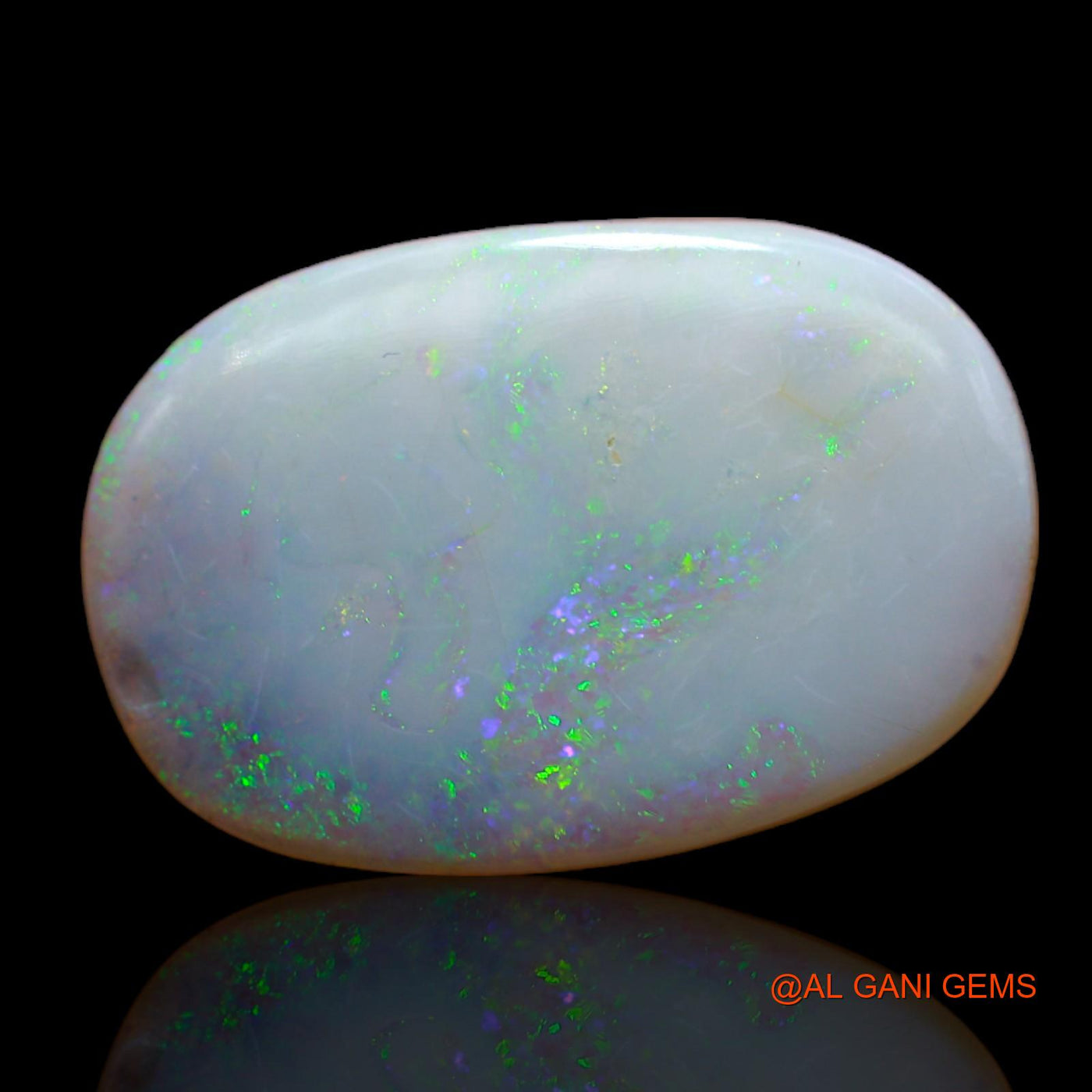 8.45 Cts Natural Australian Fire Opal Loose Gemstone Oval Cabochon 20x13x4 mm AB-36