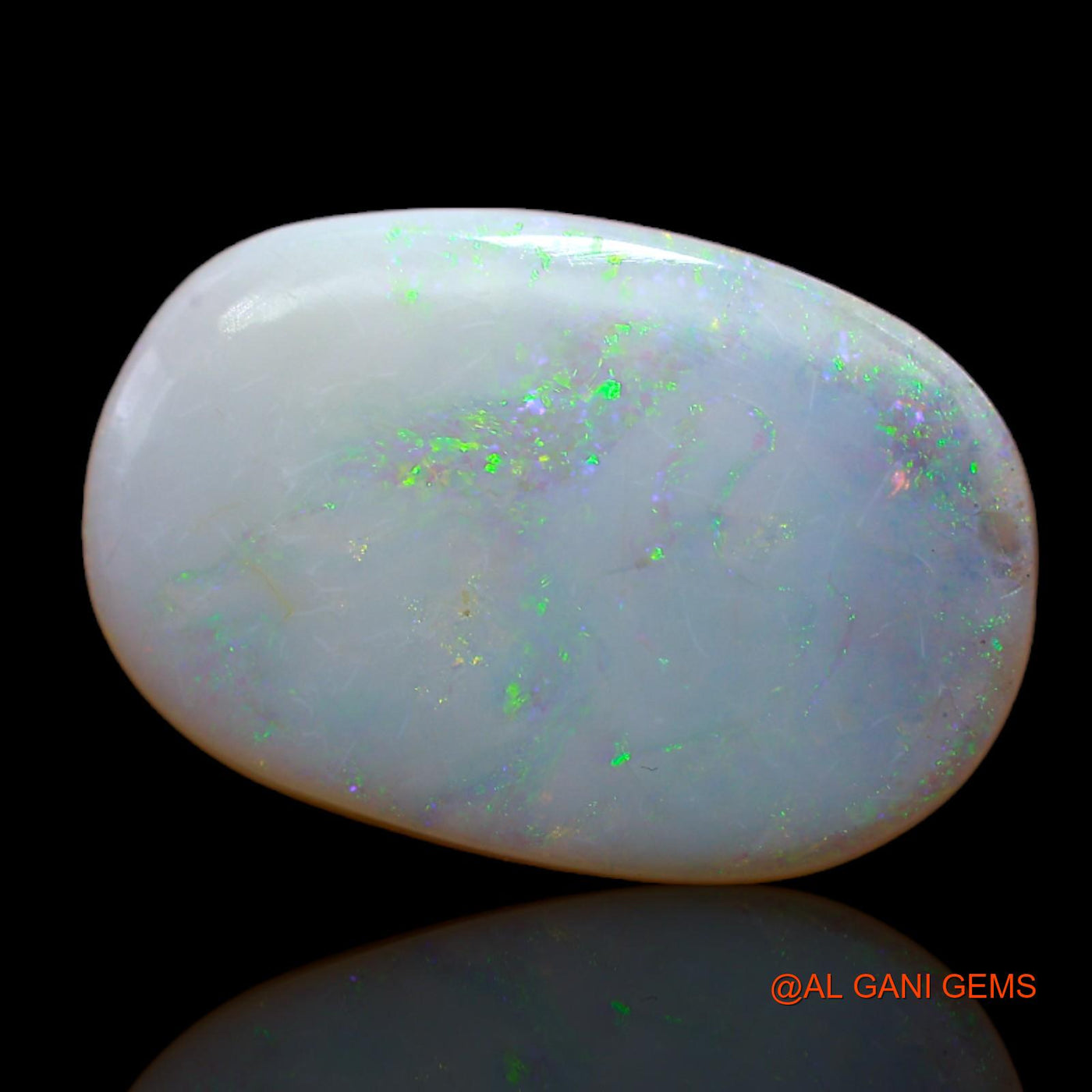 8.45 Cts Natural Australian Fire Opal Loose Gemstone Oval Cabochon 20x13x4 mm AB-36