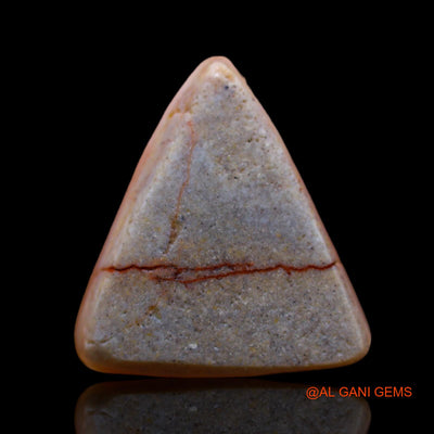 Natural Fire Opal Gemstone 4.20 Cts Loose Trillion Cabochon From Australia 15x12x4 mm AB-370