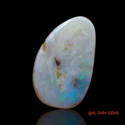 2.60 Cts Unheated Australian Fire Opal Loose Gemstone Fancy Cabochon Natural 17x10x2 mm AB-371