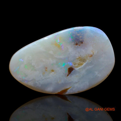 2.60 Cts Unheated Australian Fire Opal Loose Gemstone Fancy Cabochon Natural 17x10x2 mm AB-371