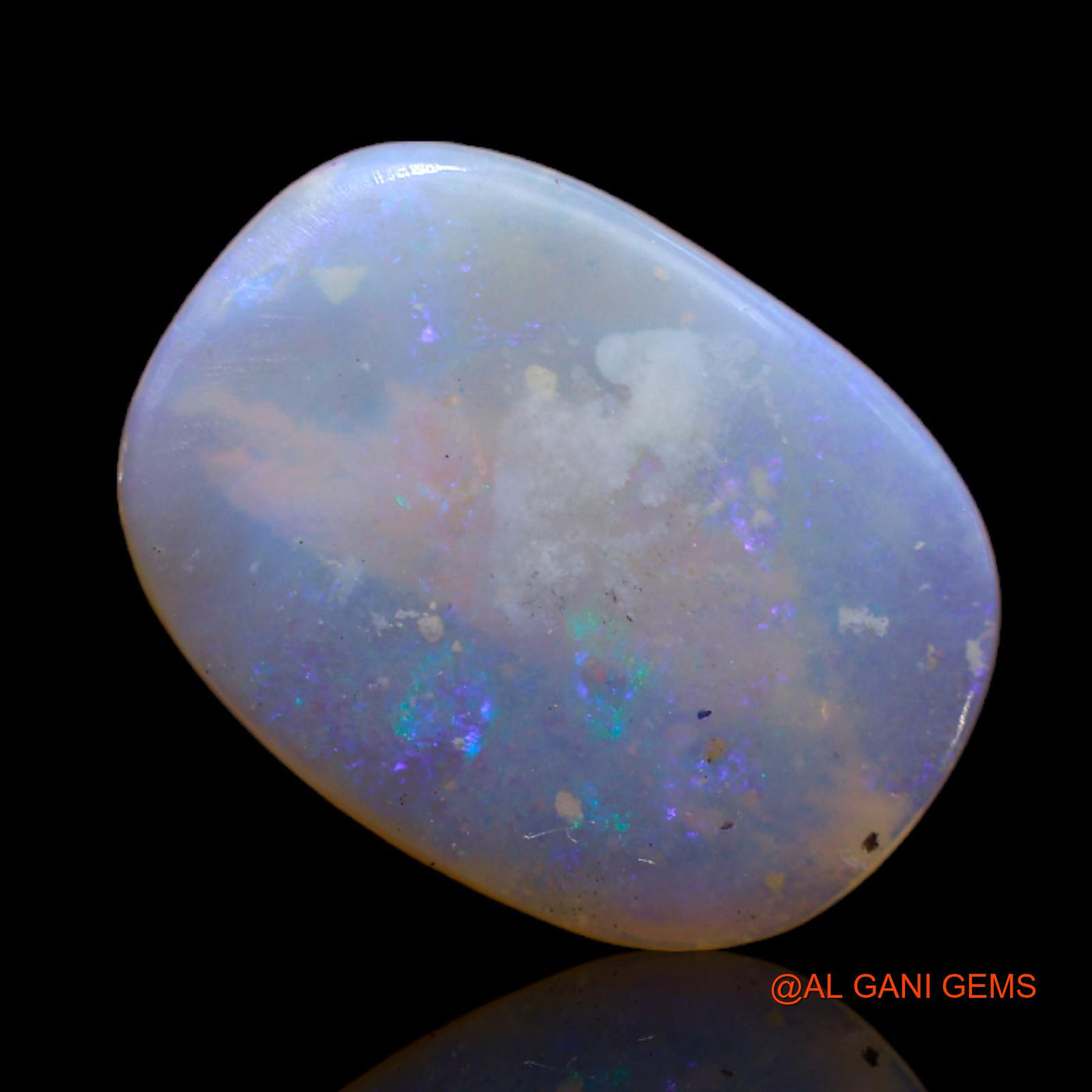 4.00 Cts Natural Australian Fire Opal Loose Gemstone Oval Cabochon 16x11x3 mm AB-372