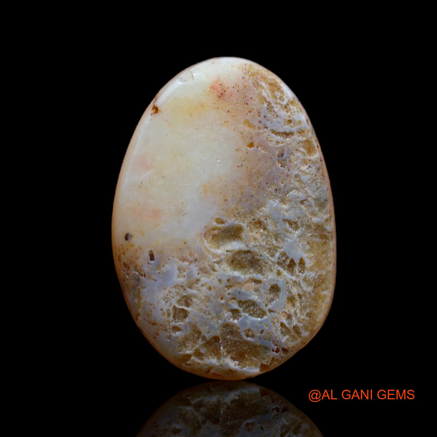 4.20 Cts Natural Australian Fire Opal Loose Gemstone Fancy Cabochon 16x11x3 mm AB-373