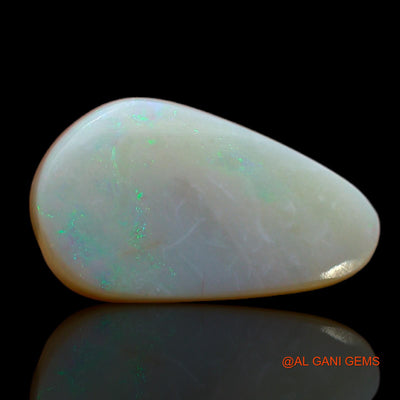 Natural Untreated Fire Opal Loose Gemstone Pear Cabochon From Australia 6.40 Cts 17x10x5 mm AB-375