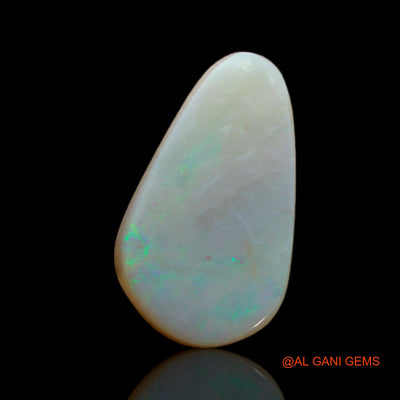 Natural Untreated Fire Opal Loose Gemstone Pear Cabochon From Australia 6.40 Cts 17x10x5 mm AB-375