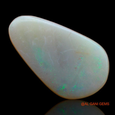 Natural Untreated Fire Opal Loose Gemstone Pear Cabochon From Australia 6.40 Cts 17x10x5 mm AB-375