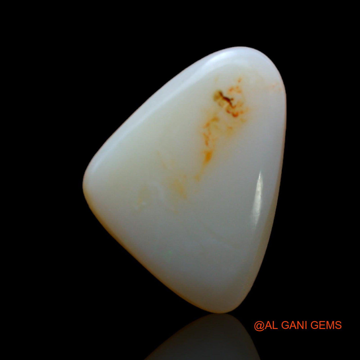 4.00 Cts Natural Australian Fire Opal Loose Gemstone Trillion Cabochon 16x12x3 mm AB-376