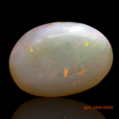 Natural Untreated Fire Opal Loose Gemstone Oval Cabochon From Australia 4.60 Cts 16x10x4 mm AB-378
