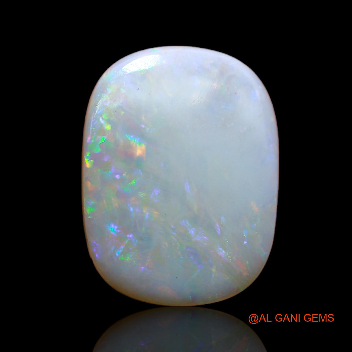 Natural Fire Opal Gemstone 10.40 Cts Loose Oval Cabochon From Australia 19x14x4 mm AB-37