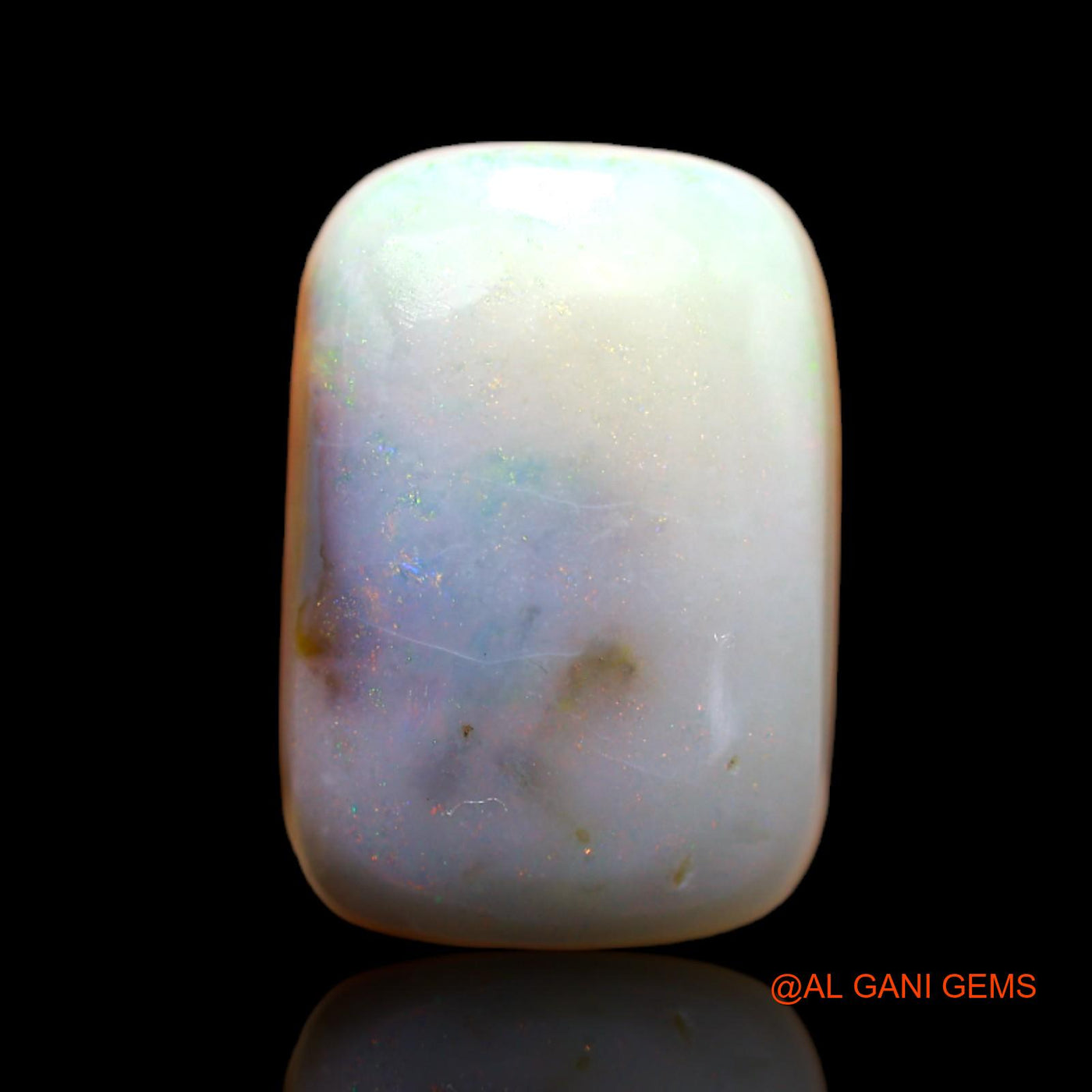 Natural Fire Opal Gemstone 5.70 Cts Loose Square Cabochon From Australia 15x10x4 mm AB-380