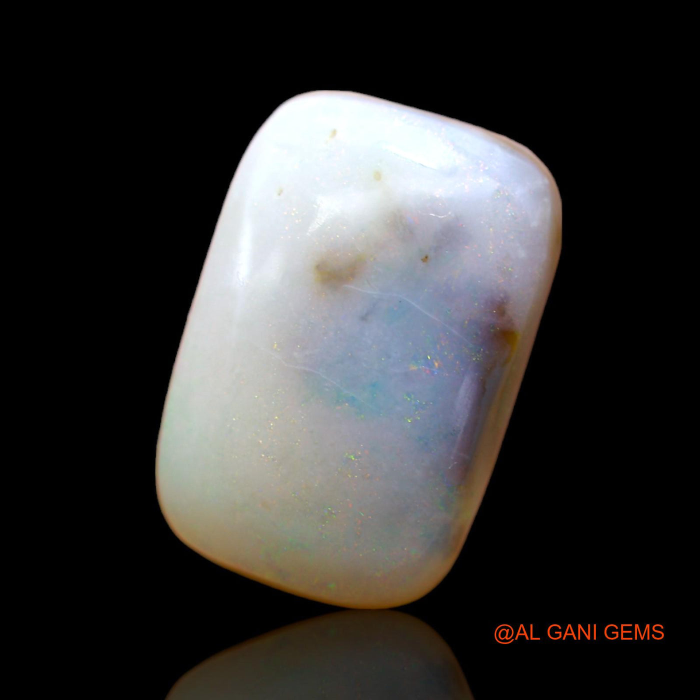 Natural Fire Opal Gemstone 5.70 Cts Loose Square Cabochon From Australia 15x10x4 mm AB-380