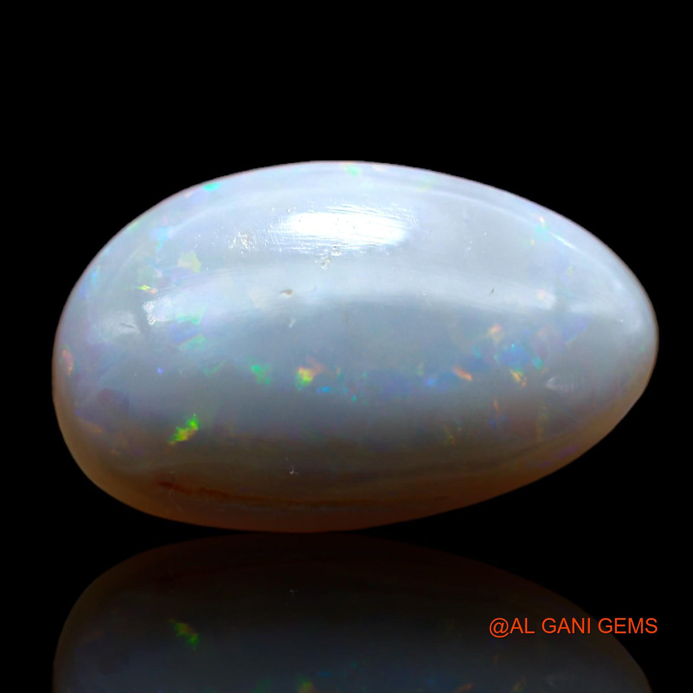 3.70 Cts Natural Australian Fire Opal Loose Gemstone Fancy Cabochon 16x10x4 mm AB-381