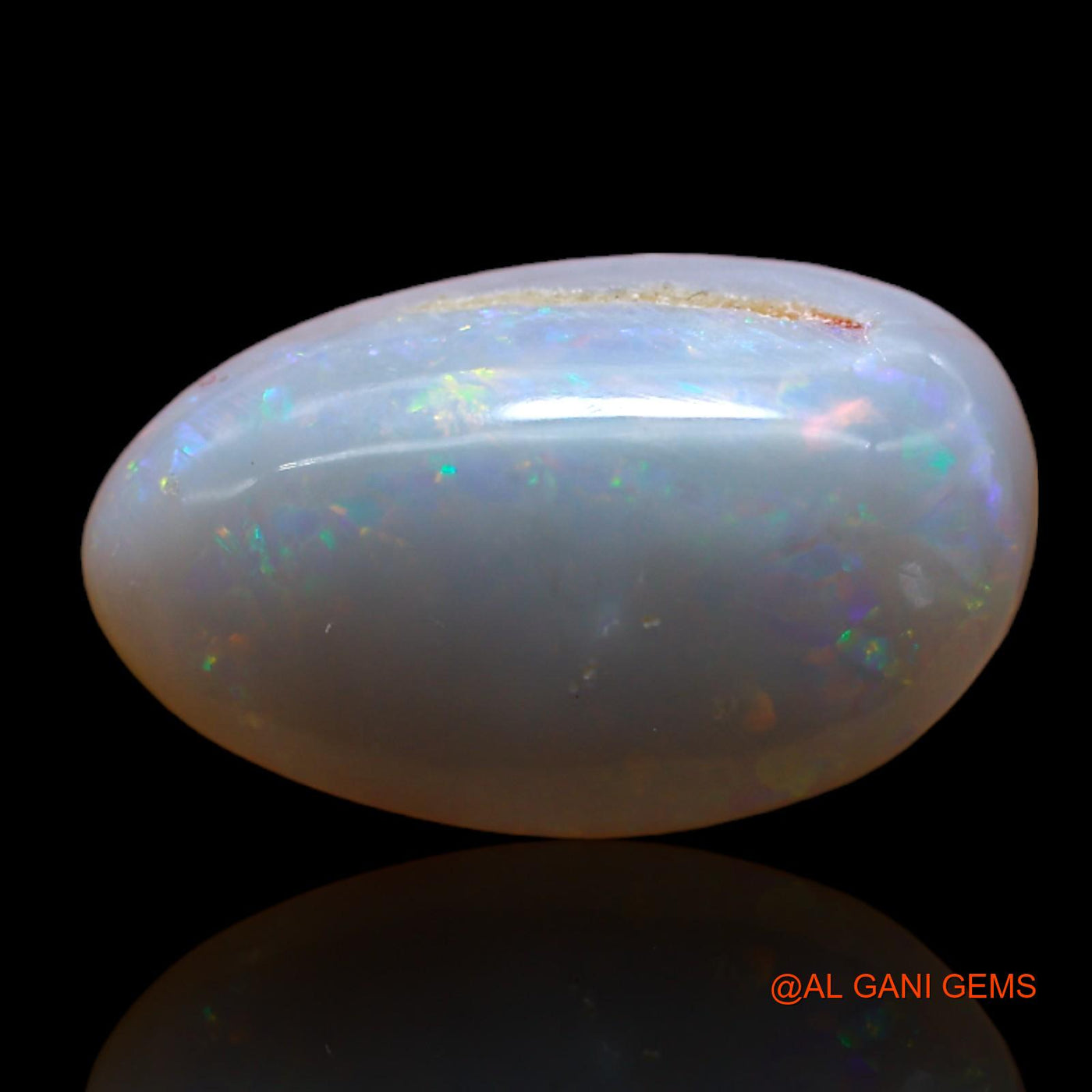 3.70 Cts Natural Australian Fire Opal Loose Gemstone Fancy Cabochon 16x10x4 mm AB-381