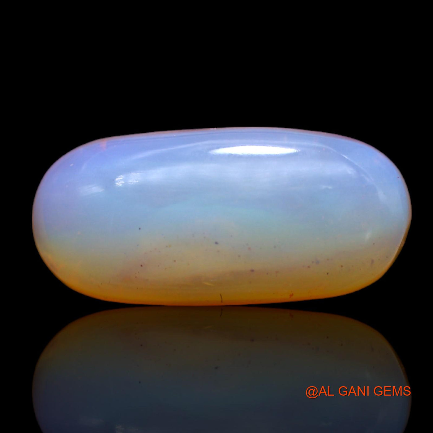 6.40 Cts Natural Australian Fire Opal Loose Gemstone Oval Cabochon 17x8x6 mm AB-382