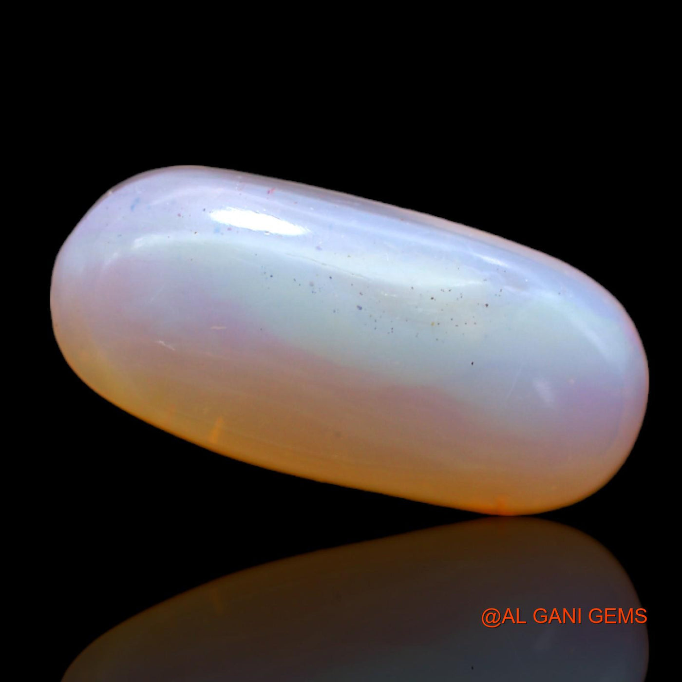 6.40 Cts Natural Australian Fire Opal Loose Gemstone Oval Cabochon 17x8x6 mm AB-382