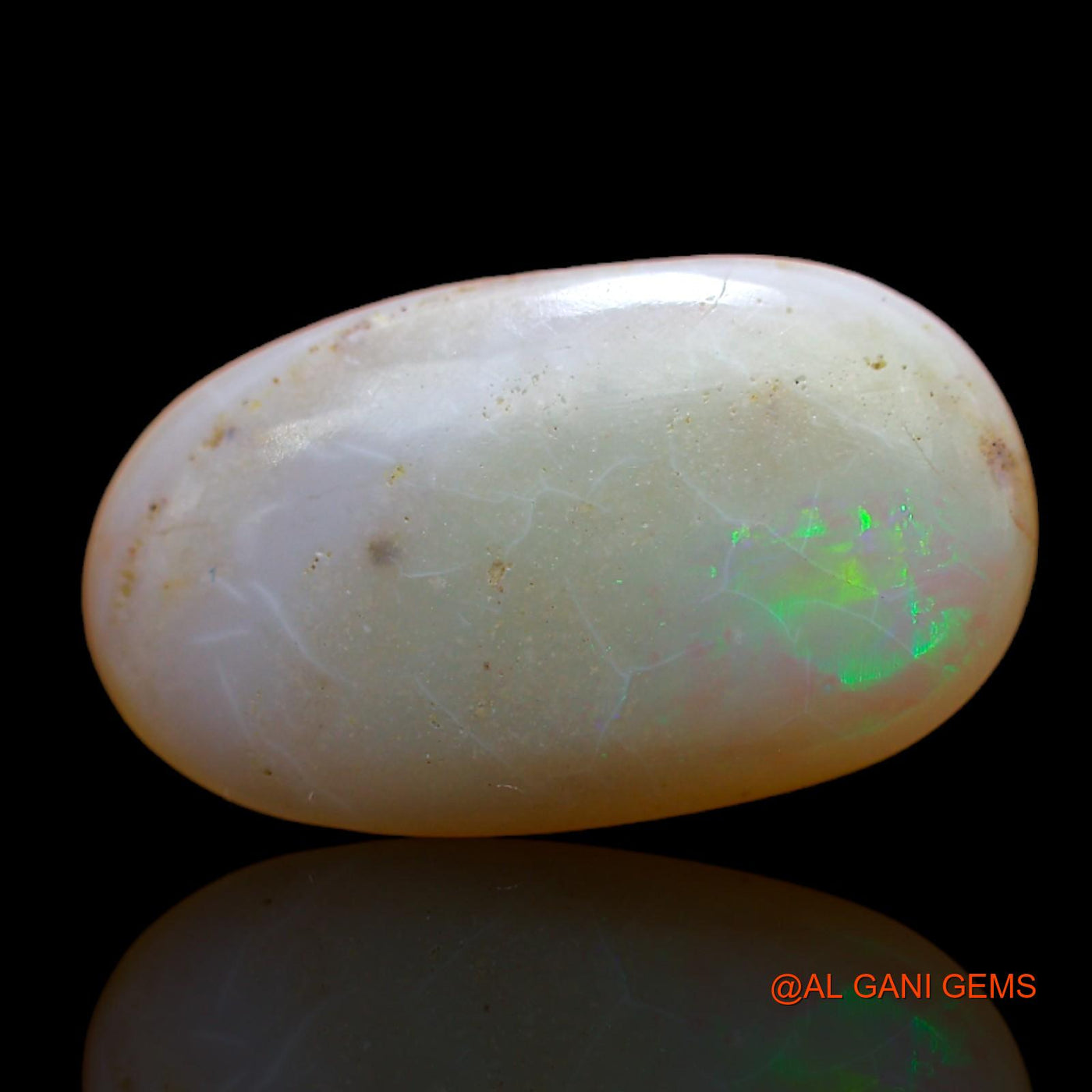 4.30 Cts Natural Australian Fire Opal Loose Gemstone Fancy Cabochon 16x9x4 mm AB-385