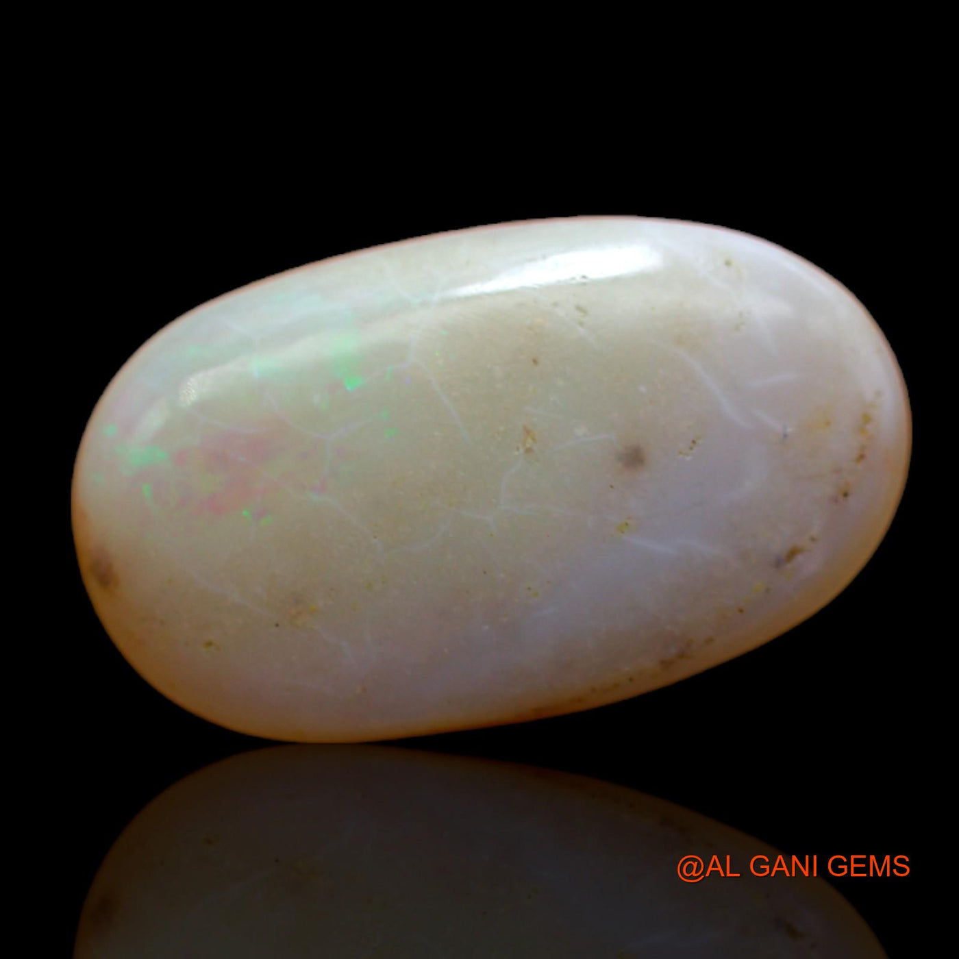 4.30 Cts Natural Australian Fire Opal Loose Gemstone Fancy Cabochon 16x9x4 mm AB-385