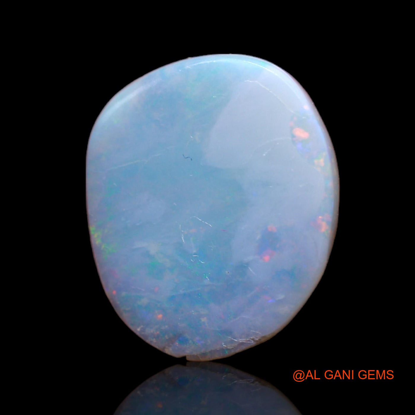 5.20 Cts Natural Australian Fire Opal Loose Gemstone Fancy Cabochon 15x12x4 mm AB-386
