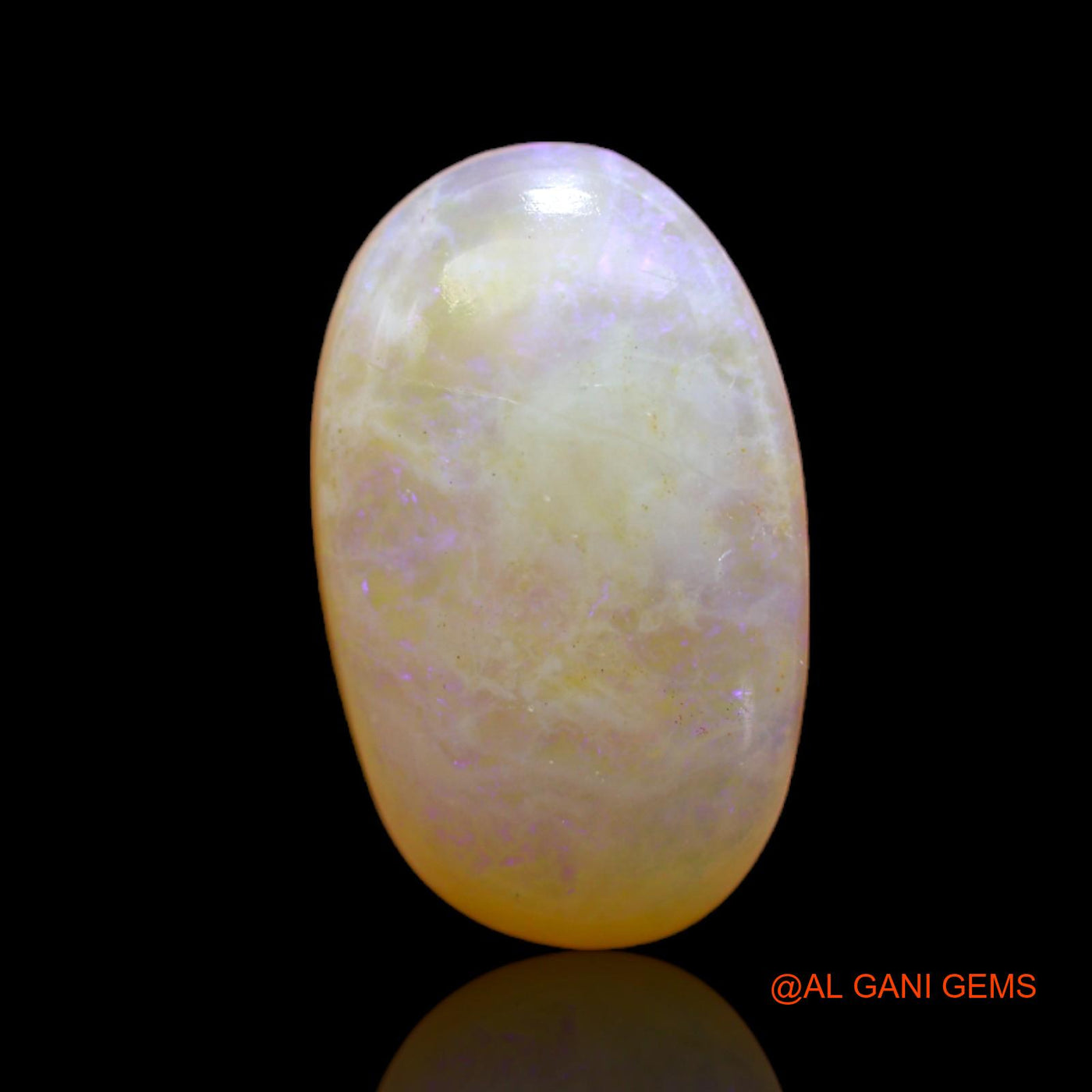 5.60 Cts Natural Australian Fire Opal Oval Cabochon Loose Gemstone For Jewelry 16x10x5 mm AB-387