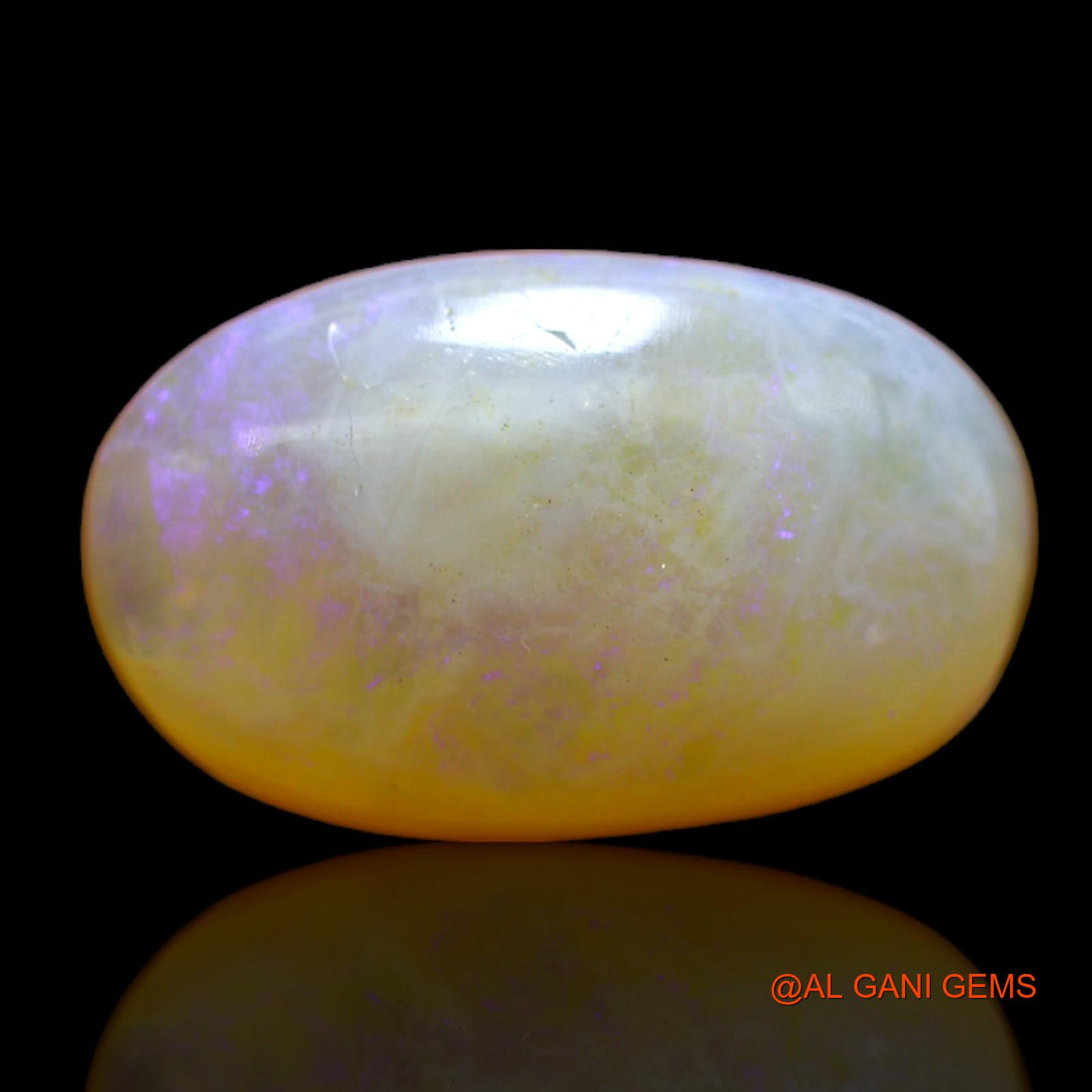 5.60 Cts Natural Australian Fire Opal Oval Cabochon Loose Gemstone For Jewelry 16x10x5 mm AB-387