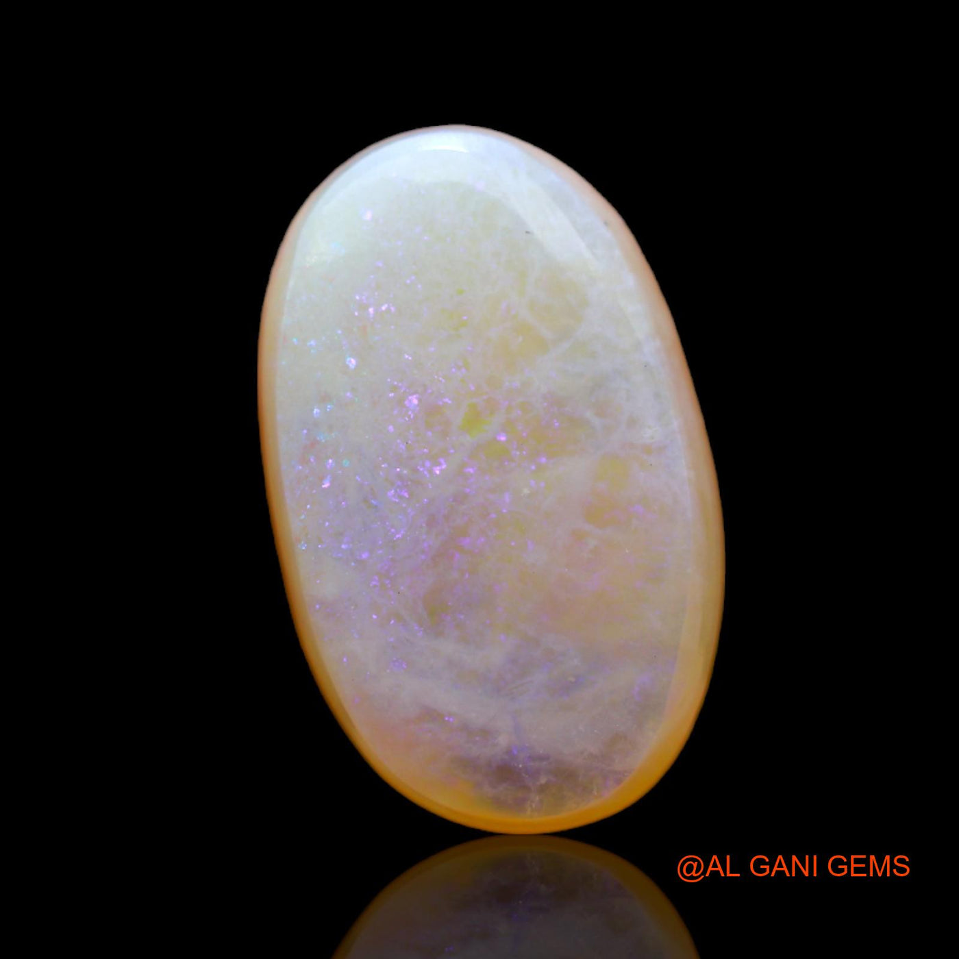 5.60 Cts Natural Australian Fire Opal Oval Cabochon Loose Gemstone For Jewelry 16x10x5 mm AB-387