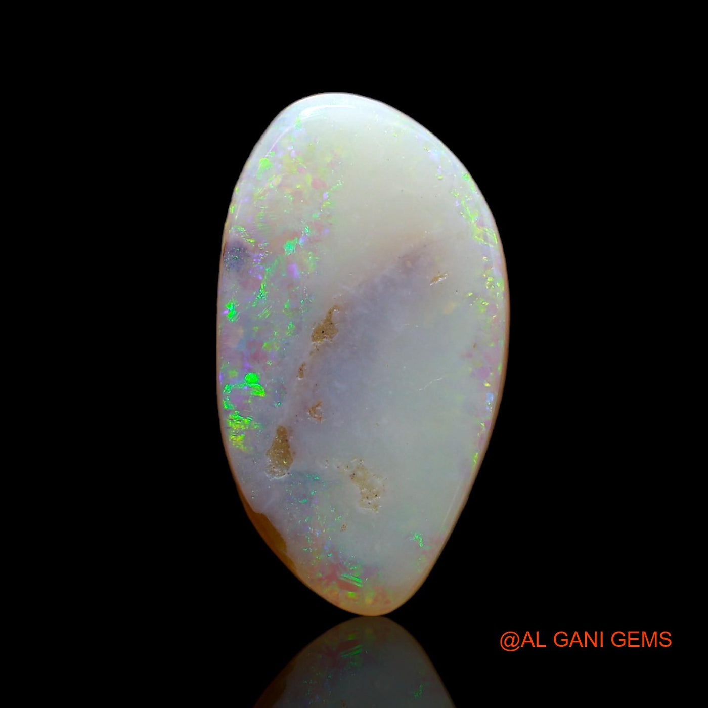 4.00 Cts Natural Australian Fire Opal Fancy Cabochon Loose Gemstone For Jewelry 16x9x4 mm AB-388