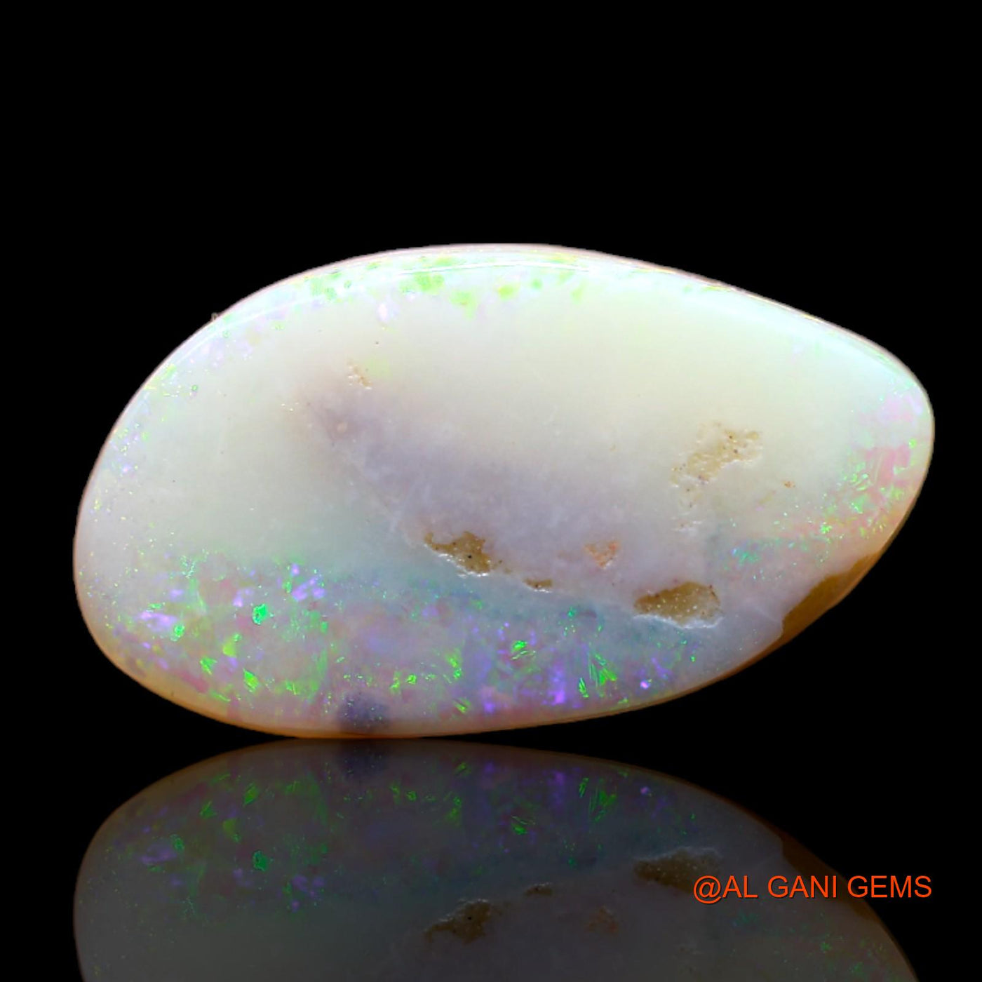 4.00 Cts Natural Australian Fire Opal Fancy Cabochon Loose Gemstone For Jewelry 16x9x4 mm AB-388
