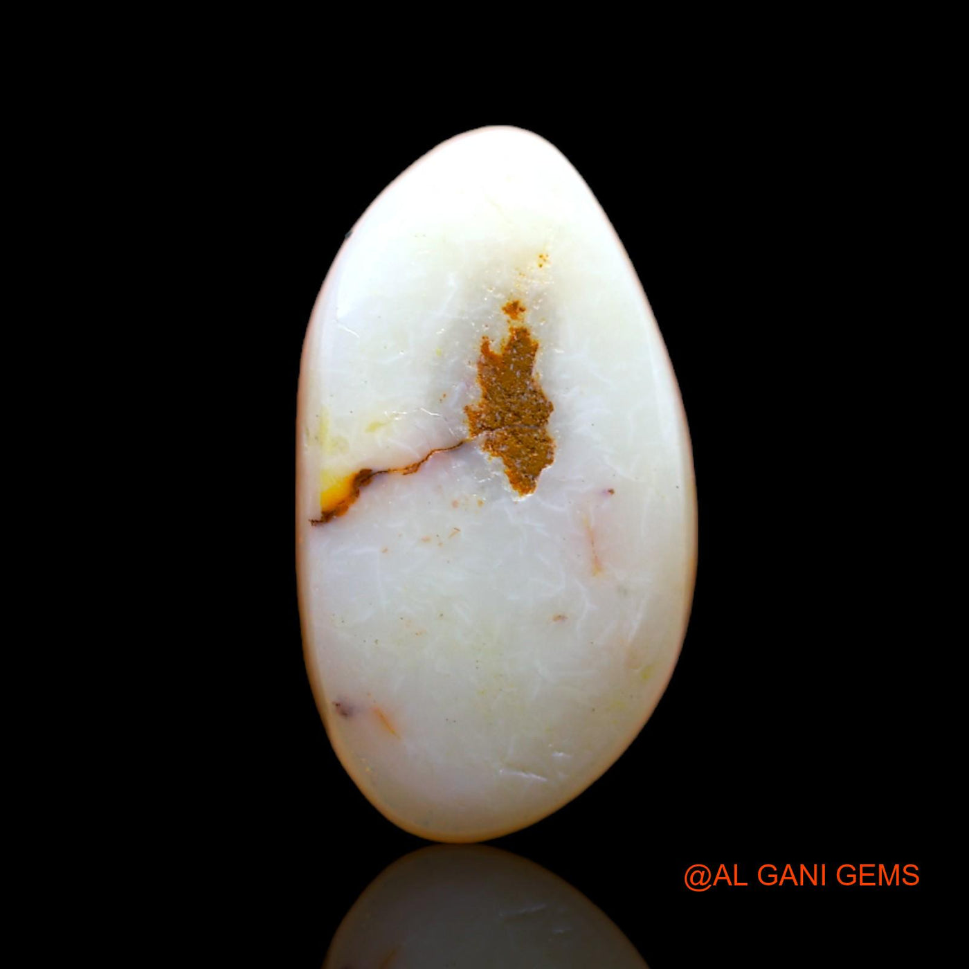 4.00 Cts Natural Australian Fire Opal Fancy Cabochon Loose Gemstone For Jewelry 16x9x4 mm AB-388