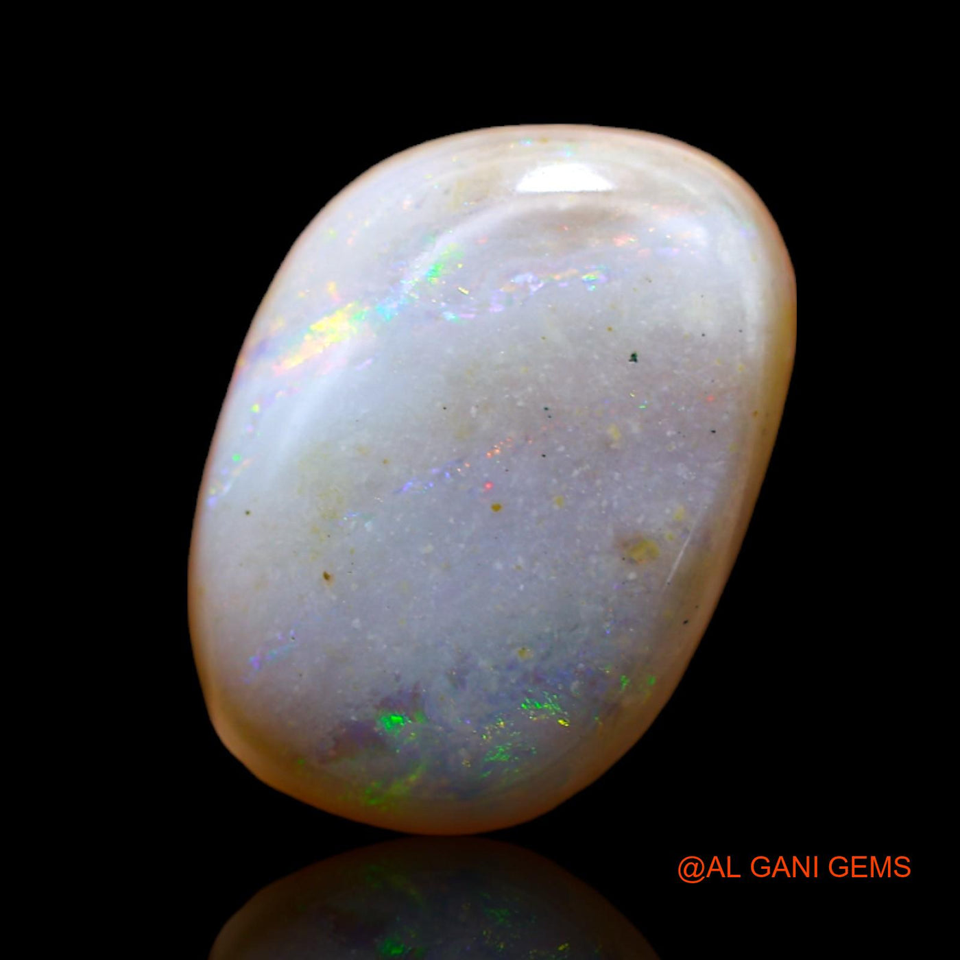 5.30 Cts Natural Australian Fire Opal Loose Gemstone Fancy Cabochon 15x10x5 mm AB-389