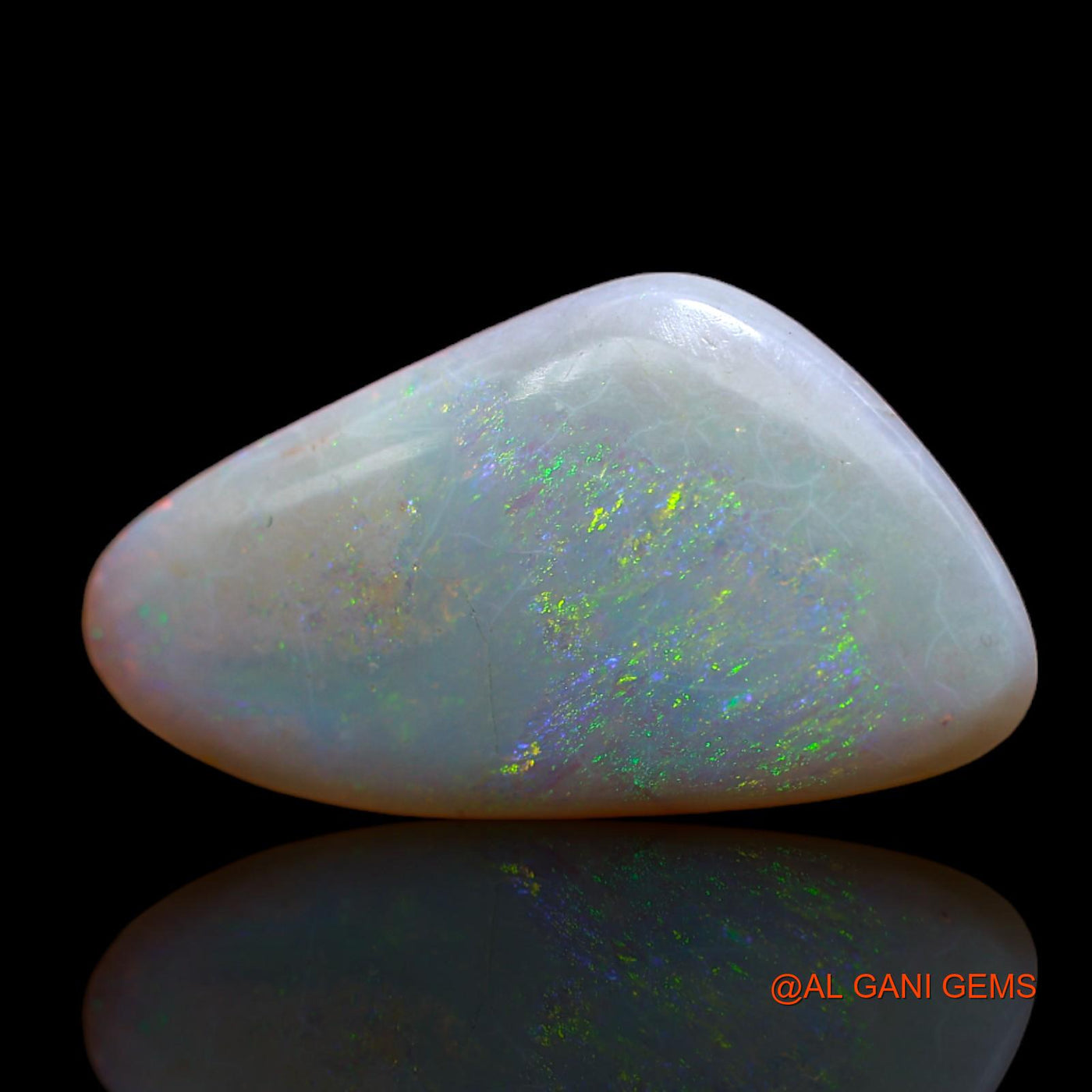 6.40 Cts Natural Australian Fire Opal Loose Gemstone Fancy Cabochon 23x13x3 mm AB-38