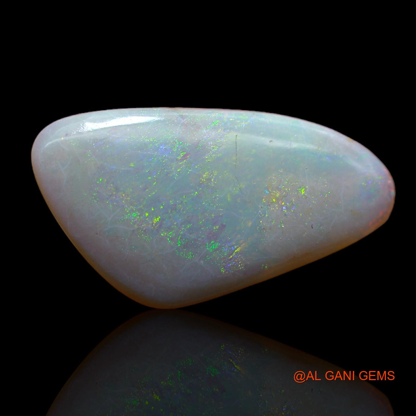 6.40 Cts Natural Australian Fire Opal Loose Gemstone Fancy Cabochon 23x13x3 mm AB-38