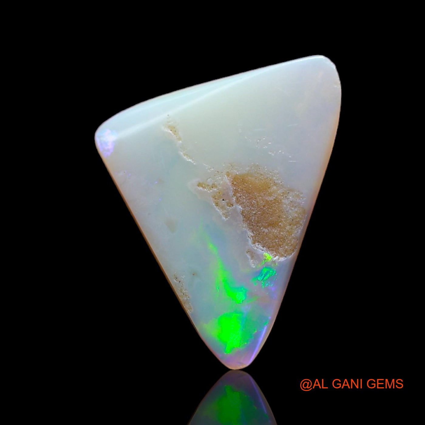 2.00 Cts Natural Australian Fire Opal Trillion Cabochon Loose Gemstone For Jewelry 15x11x2 mm AB-390