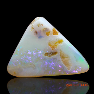 2.00 Cts Natural Australian Fire Opal Trillion Cabochon Loose Gemstone For Jewelry 15x11x2 mm AB-390