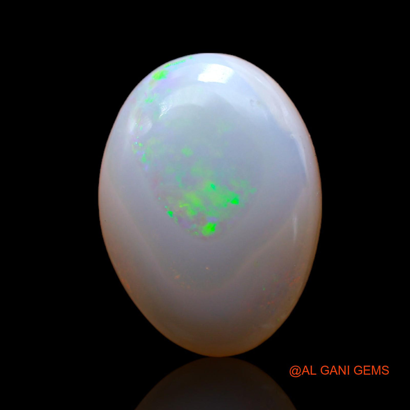 4.30 Cts Unheated Australian Fire Opal Loose Gemstone Oval Cabochon Natural 14x10x4 mm AB-391