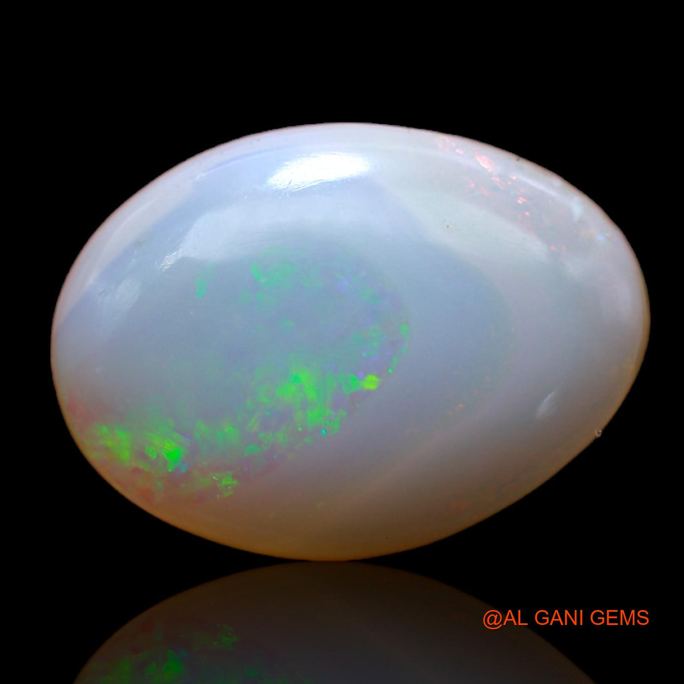 4.30 Cts Unheated Australian Fire Opal Loose Gemstone Oval Cabochon Natural 14x10x4 mm AB-391