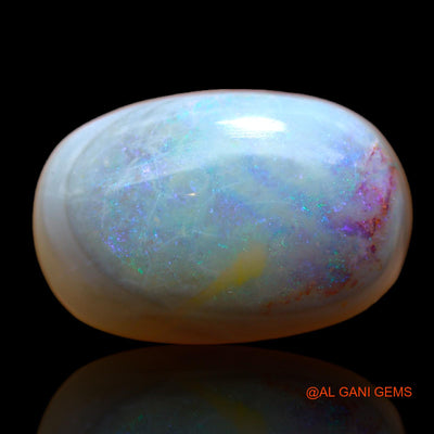 Natural Untreated Fire Opal Loose Gemstone Oval Cabochon From Australia 5.00 Cts 15x10x5 mm AB-392