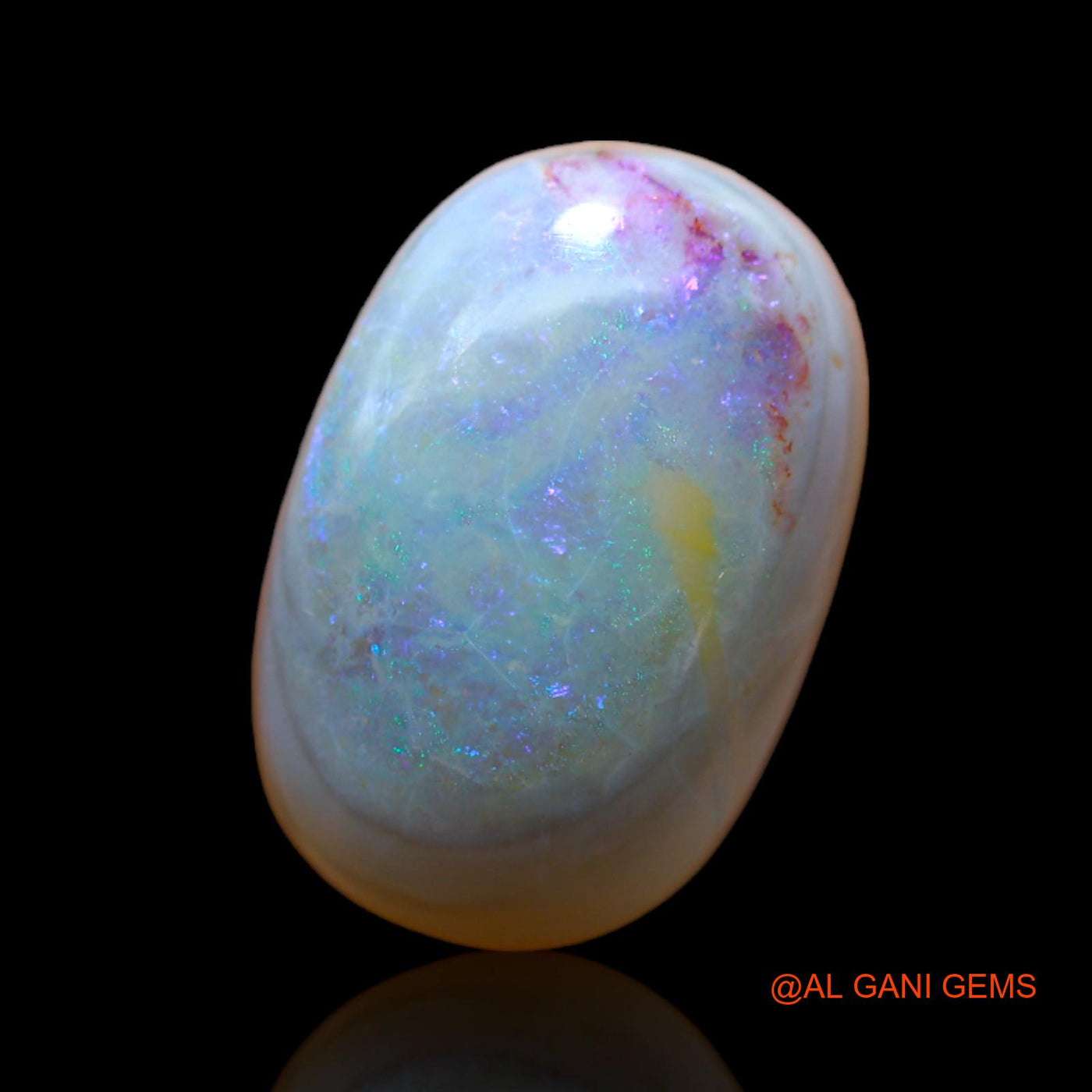 Natural Untreated Fire Opal Loose Gemstone Oval Cabochon From Australia 5.00 Cts 15x10x5 mm AB-392