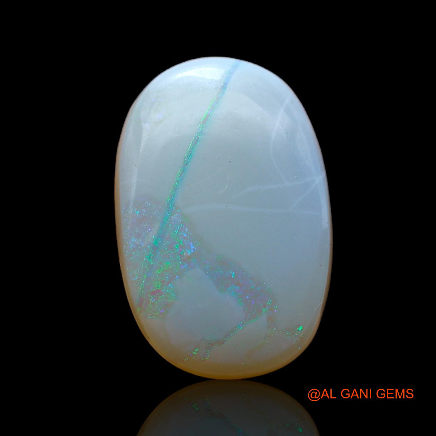 Natural Untreated Fire Opal Loose Gemstone Oval Cabochon From Australia 5.00 Cts 15x10x5 mm AB-392