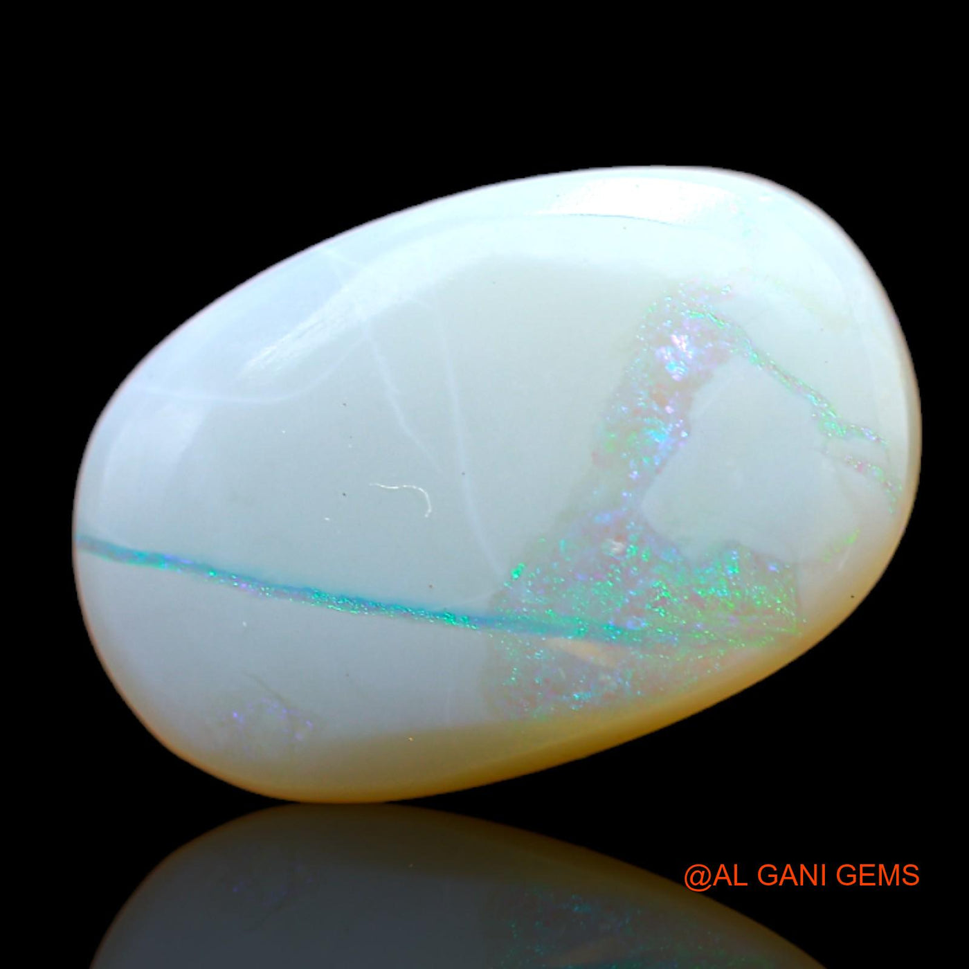 Natural Untreated Fire Opal Loose Gemstone Oval Cabochon From Australia 5.00 Cts 15x10x5 mm AB-392