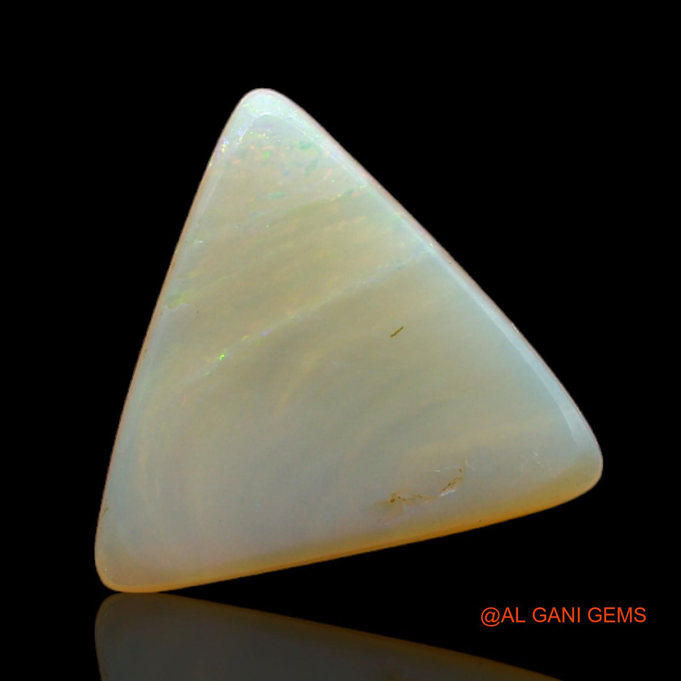 2.50 Cts Natural Australian Fire Opal Loose Gemstone Trillion Cabochon 14x12x3 mm AB-393