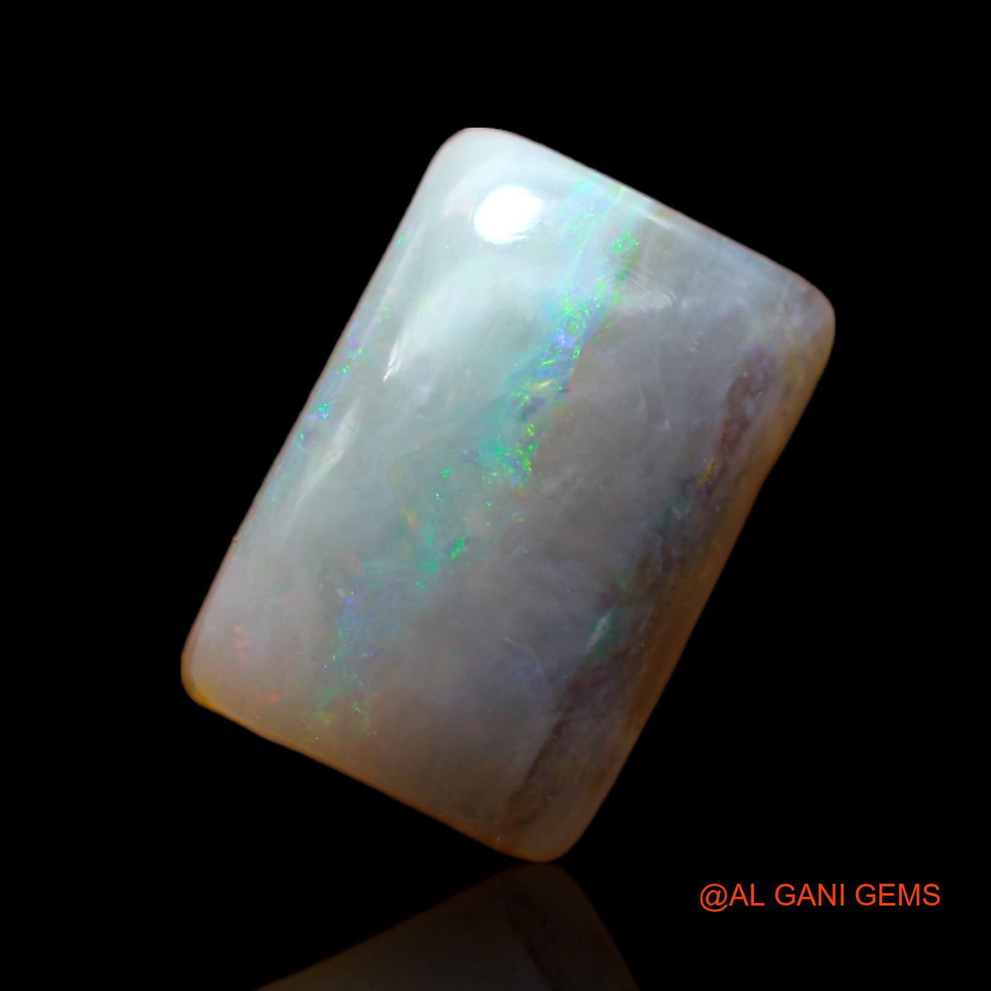 Natural Fire Opal Gemstone 5.80 Cts Loose Square Cabochon From Australia 13x9x6 mm AB-394