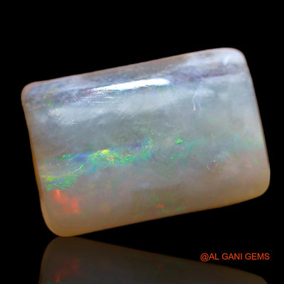 Natural Fire Opal Gemstone 5.80 Cts Loose Square Cabochon From Australia 13x9x6 mm AB-394