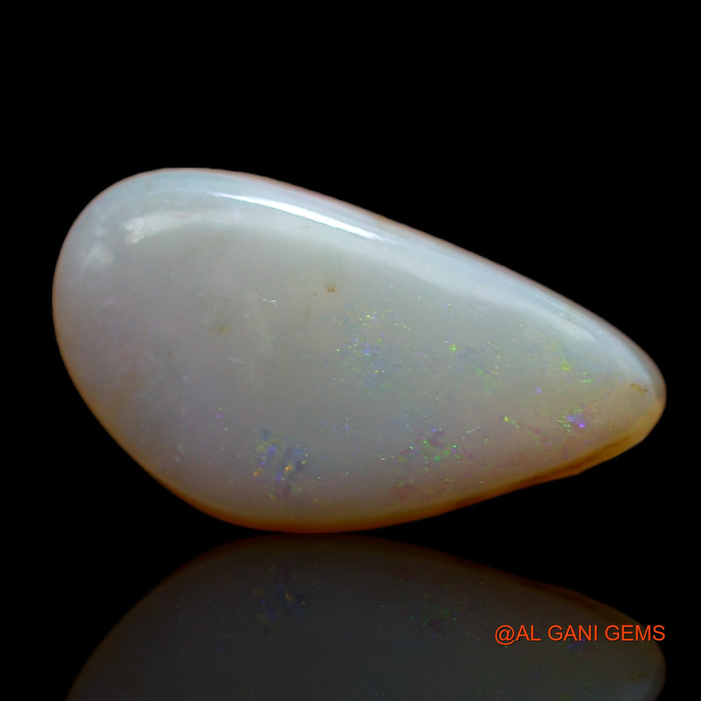 4.20 Cts Unheated Australian Fire Opal Loose Gemstone Fancy Cabochon Natural 16x8x4 mm AB-395